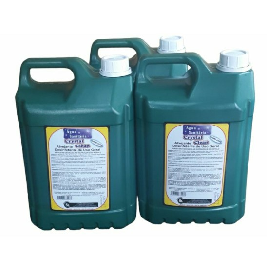 AGUA SANITARIA 5L CLORO ATIVO 2 A 2,5 - CRYSTAL